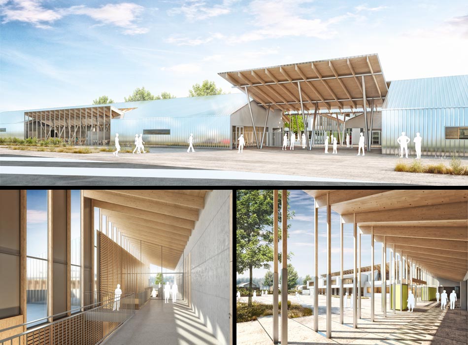 concours d'architecture, collège labrit, cazaux Daries Architectes, labrit 