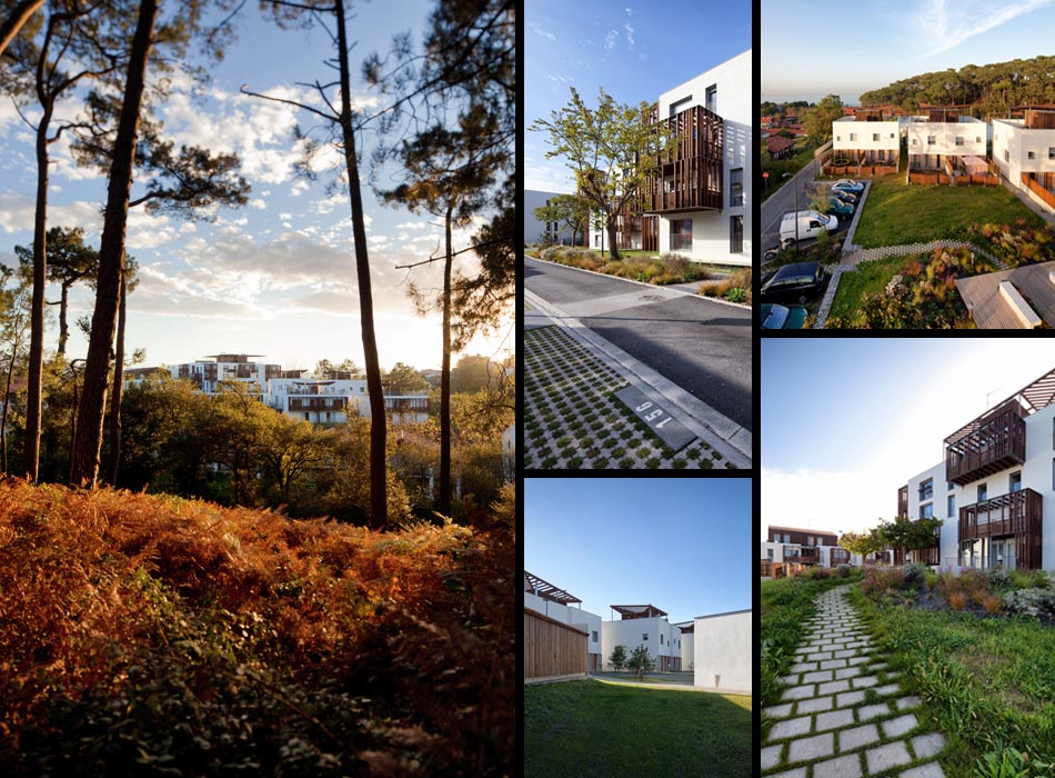 photographie architecturale, quartier d'Erromardie à Saint Jean de Luz, elgar, office 64, thibaud babled